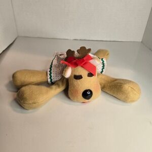 Vtg 1984 Hallmark Rhonda Christmas Reindeer Plush Small Holiday Stuffed Toy